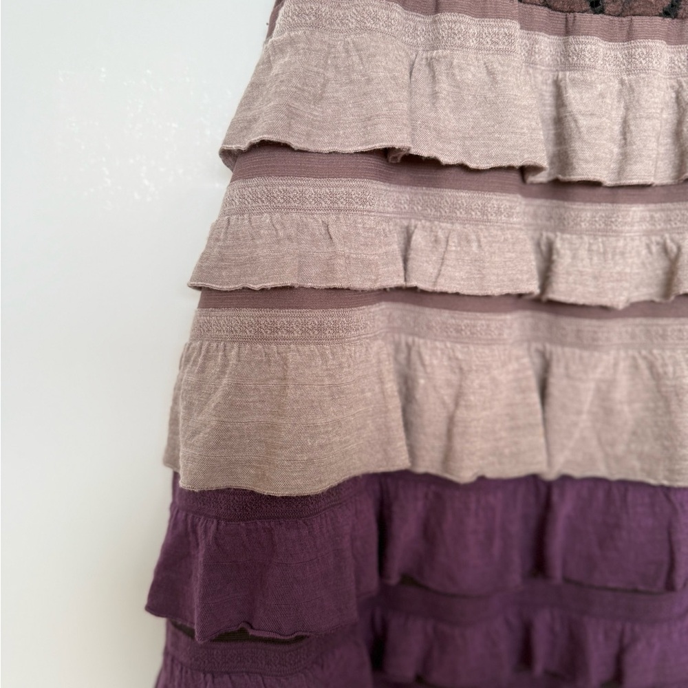 Elegant Multicolor Ruffle Layered Dress - Picture 3 of 8